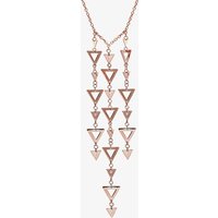 Chavin Rose Gold Vermeil Large Multi Row Triangle Drop Necklace TR016 - Image 2
