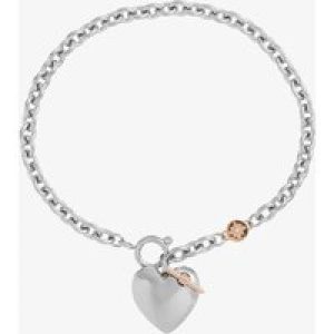Olivia Burton Classic Knot Heart Stainless-Steel and Rose Gold Tone Bracelet 24100035