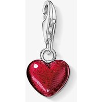 THOMAS SABO Silver Red Enamel Heart Charm 0794-007-10 - Image 2