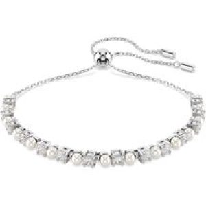 Swarovski Matrix White Rhodium Plated Crystal & Pearl Bracelet 5689633