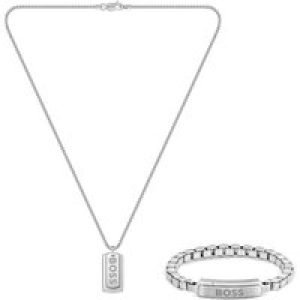 BOSS Devon Brand Bracelet & Necklace Set 1570173