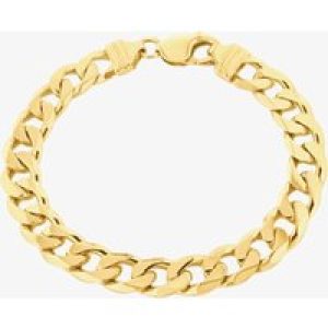 LUXE Silver Cold Plated 9.3mm Curb Chain Bracelet 8.92.0412