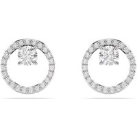 Swarovski Constella Rhodium Plated Stud Earrings 5692262 - Image 2