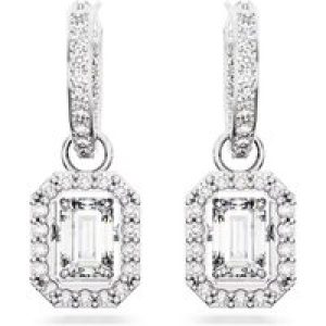 Swarovski Una White Rhodium Plated Drop Girls Earrings 5638495