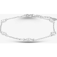 Silver 6.5-8.5 Inch Bezel-set Crystal Bracelet B614589 - Image 2