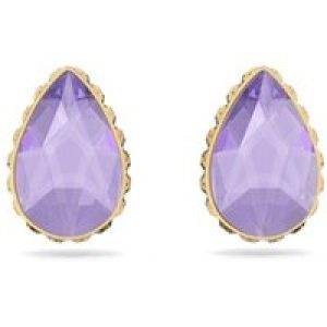 Swarovski Orbita Crimson + Pink Reversible Stud Earrings