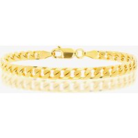 LUXE Silver Gold Plated 5.5mm Curb Chain Bracelet 8.92.0493 - Image 2