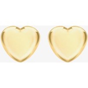 LUXE Silver Gold Plated Heart Stud Earrings 8.55.8749