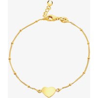 LUXE Silver Gold Plated Heart & Ball Bracelet 8.23.7882 - Image 2