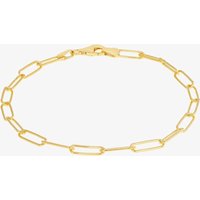 LUXE Silver Gold Plated Paperlink Chain Bracelet 8.26.0351 - Image 2