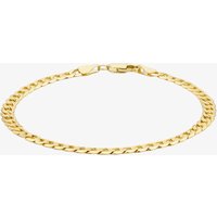 LUXE Silver Gold Plated 4.8mm Curb Chain Bracelet 8.23.7743 - Image 2