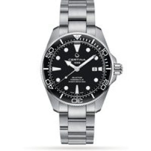 Certina DS Motion Diver Mens Watch CO032.607.11.051.00 Black Dial Metal Bracelet