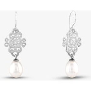 Sterling Silver Pearl Dropper Earrings 2460-AG-SW-1