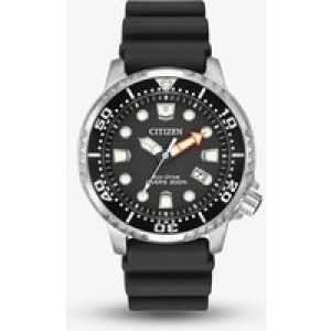 Citizen Mens Promaster Diver Black Rubber Strap Watch BN0150-28E