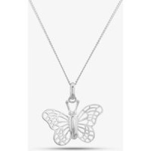 Silver Filigree Butterfly Pendant 8-63-0929