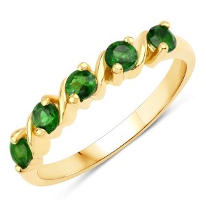 Rafaela Donata Womens Khushi Female Sterling Silver Ring – Gold – Size S
