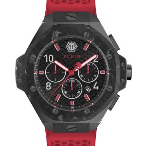 Philipp Plein Chrono Royal Mens Red Watch PWPRA0724 Silicone – One Size