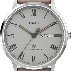 Timex Waterbury Mens White Watch TW2V73700 Fabric – One Size
