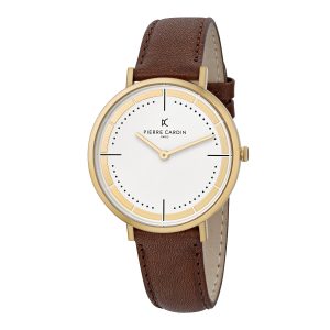Pierre Cardin Belleville Park Mens Brown Watch CBV.1031 Leather – One Size