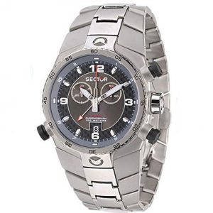 Sector Mens : Elegance Chrono Watch – Silver Stainless Steel – One Size