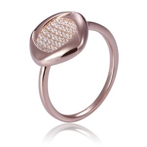 Orphelia WoMens 925 Sterling Silver Ring – Rose ZR-7442 – Size N