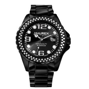 Haurex Italy : womens ink stones black watch – One Size