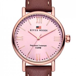 River Woods Wisconsin WoMens Brown Watch RW340031 Leather – One Size