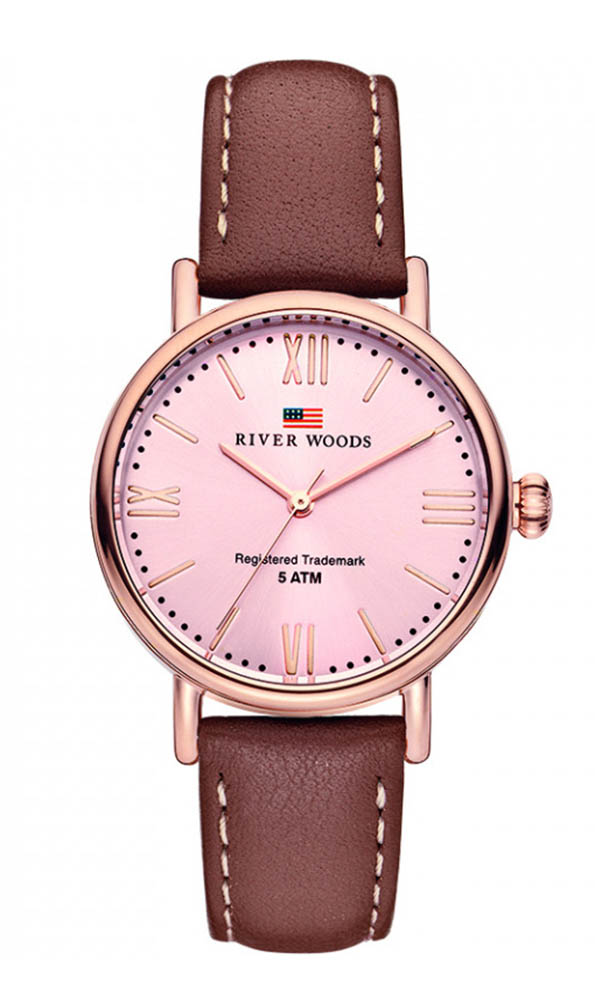 River Woods Wisconsin WoMens Brown Watch RW340031 Leather - One Size