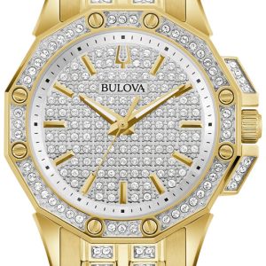Bulova Octava WoMens Gold Watch 98L302 Stainless Steel (archived) – One Size