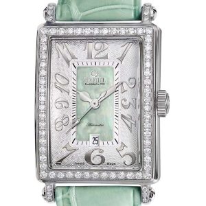 Gevril WoMens 6206NL Glamour green Calfskin Band Watch – One Size