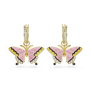 Swarovski ‘Idyllia’ WoMens Gold Plated Metal Drop Earrings – 5670055 Gold Tone – One Size