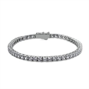 Carat* London Fundamentals Silver Cubic Zirconia Bracelet 20033-7
