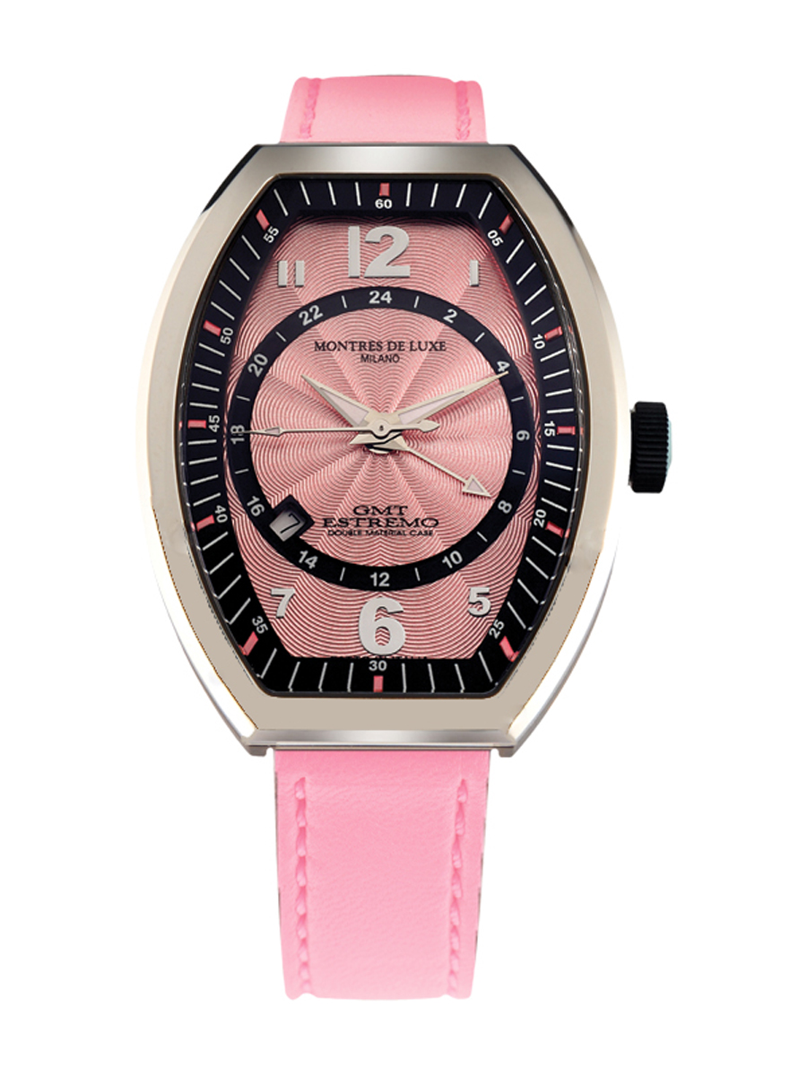 Montres de Luxe : womens estremo lady pink watch Leather - One Size