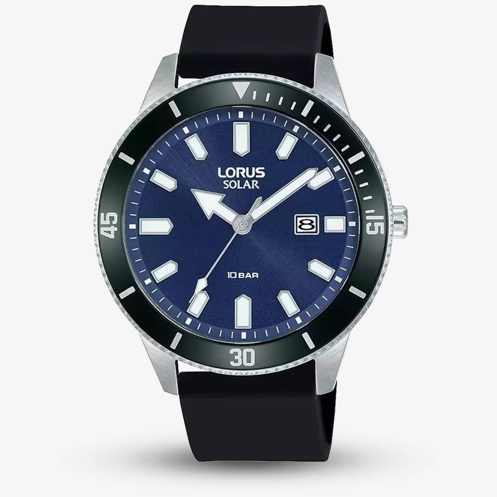 Lorus Mens Solar Strap Watch RX319AX9