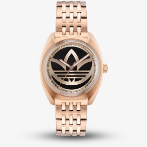 Adidas Unisex Edition One Rose Gold & Black Logo Watch AOFH230092I