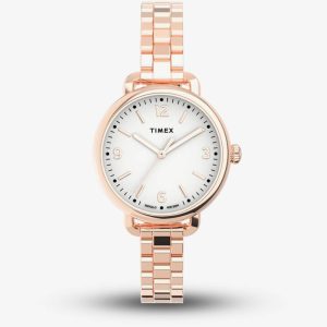 Timex Ladies Rose Gold Plated Watch TW2U60700