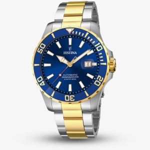 Festina Mens Automatic Two-Tone Diver Watch F20532/1