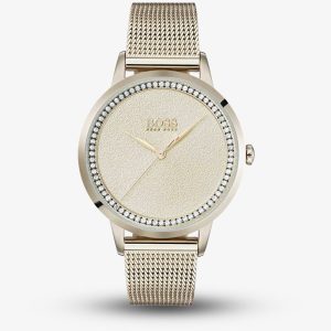 BOSS Ladies Twilight Rose Mesh Bracelet Watch 1502464