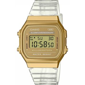 Casio Collection Vintage WoMens Transparent Watch A168XESG-9AEF – One Size