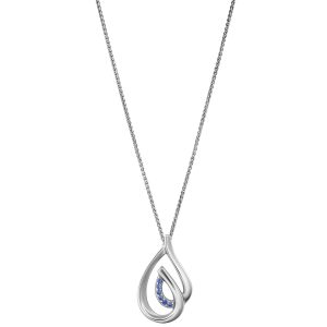 Orphelia ‘Dazzle’ WoMens 925 Sterling Silver Chain with Pendant – ZH-7518/B – One Size