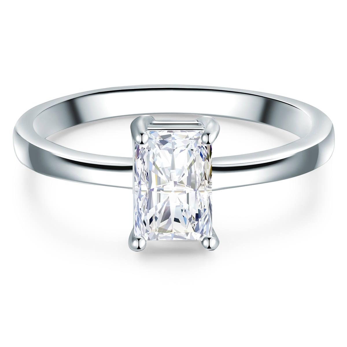Tresor 1934 Womens Trilani Feminine Sterling Silver Ring - Dimension R