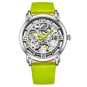 Stührling Womens Winchester 3982 Automatic 40mm Skeleton – Green – One Size