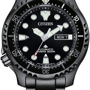 Citizen Promaster Marine Mens Black Watch NY0145-86EE Stainless Steel – One Size