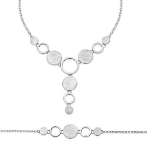 Orphelia WoMens 925 Sterling Silver Set: Chain + Bracelet – SET-021 – One Size