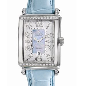 Gevril WoMens 6207NT Glamour Automatic Blue Diamond Watch – One Size