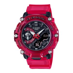 Casio G-shock Mens Red Watch GA-2200SKL-4AER – One Size