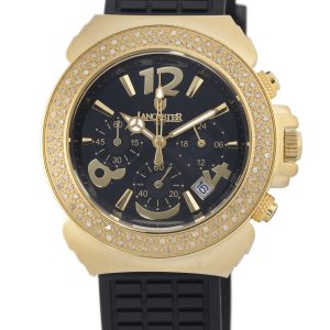 Lancaster : Womens Diamond Pillo Black Watch – One Size