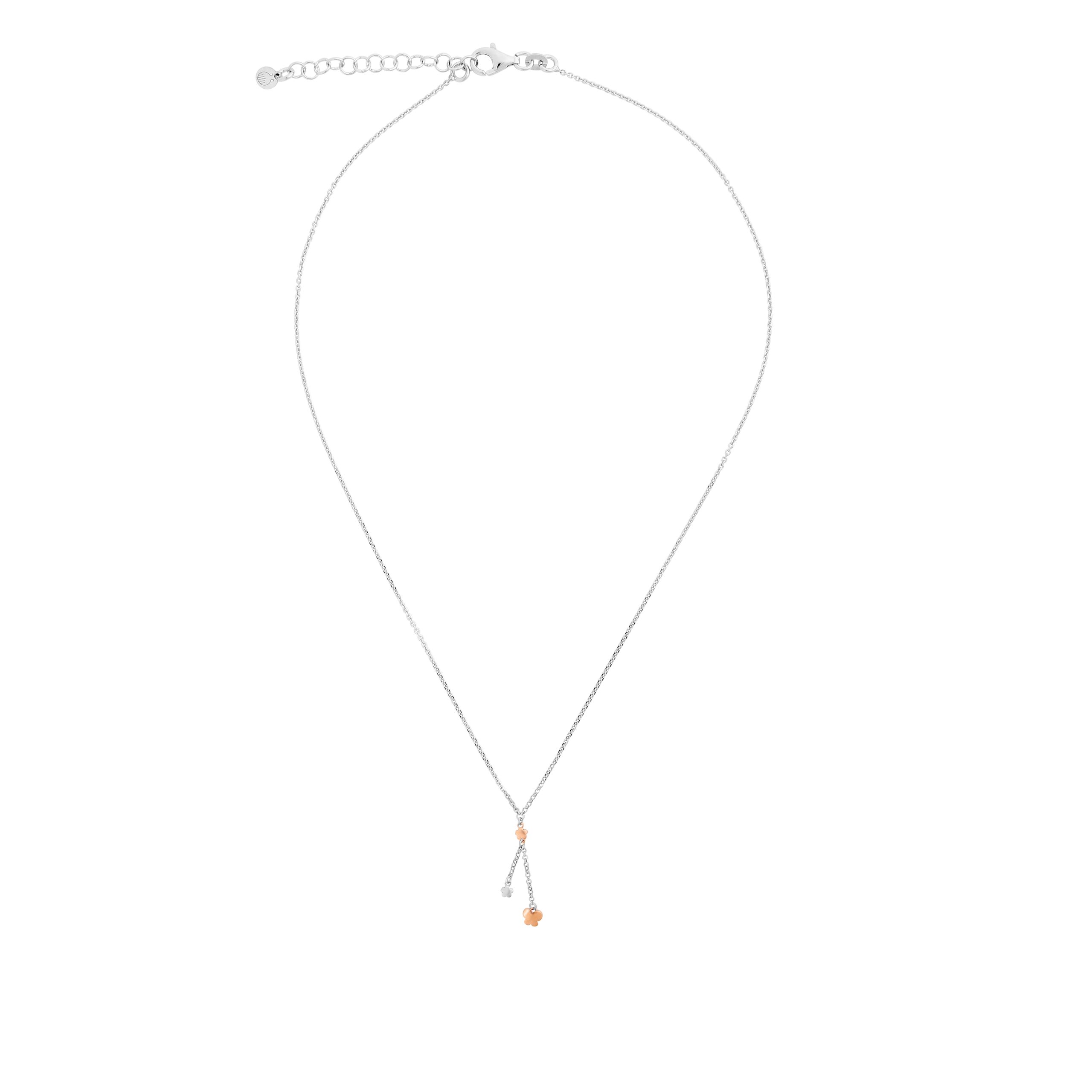 Orphelia 'Lorelei' WoMens 925 Sterling Silver Chain with Pendant - Silver/Rose ZK-7386 - Silver & Rose Gold - One Size