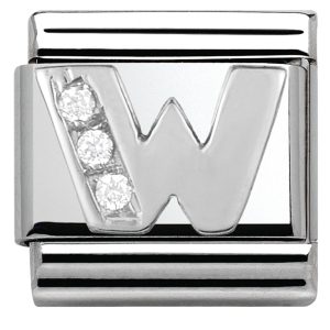 Nomination Silver Cubic Zirconia Letter Appeal – W
