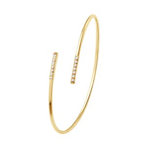 Diadema Womens – Bracelet – Prestige Jewelery – Diamonds – Yellow Gold – White – One Size